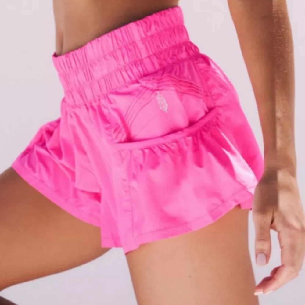 Free people neon pink get your flirt on shorts XS